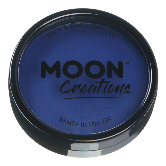 Moon Creations Pro Face Paint Cake Pots Azul Oscuro 36g