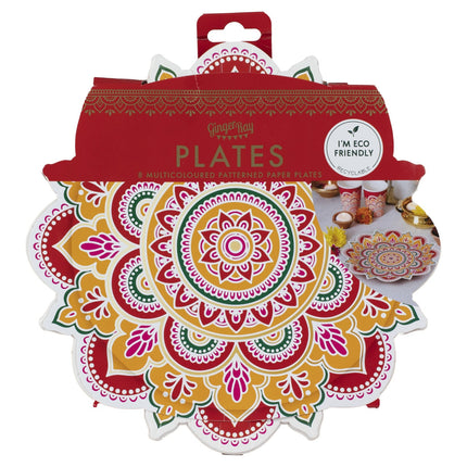 Platos Diwali 27cm 8pcs