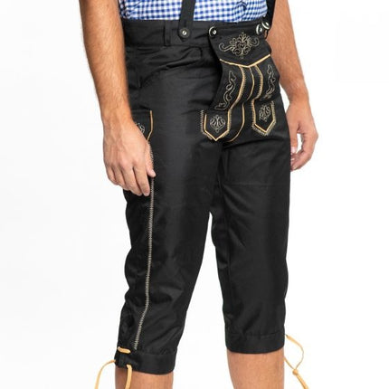 Lederhosen Lang Negro y Tirantes