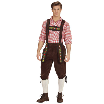 Oktoberfest Lederhosen Marrón Hombre