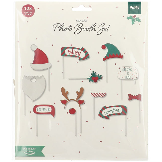 Navidad Photobooth Props 12pcs