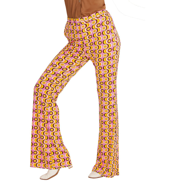 Pantalones Disco 70S Mujer