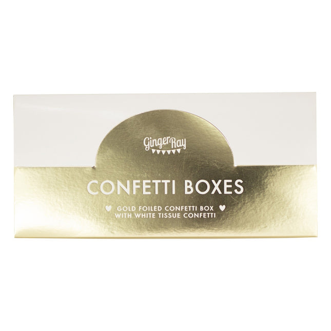 Caja de confeti blanco 7gr