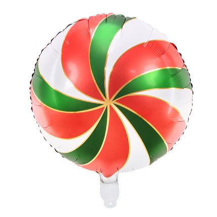 Globo de Helio Caramelo Verde Rojo Vacío 35cm