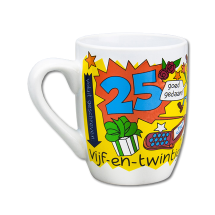 Taza 25 Años 12cm