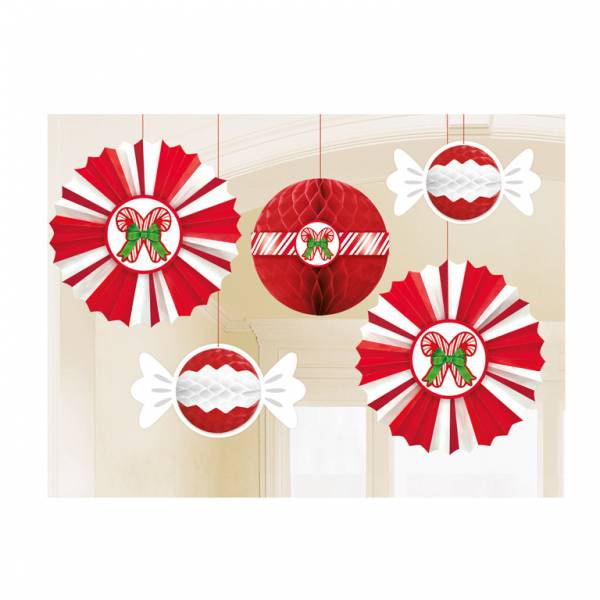 Decoración Colgante de Navidad Caramelos 5pcs