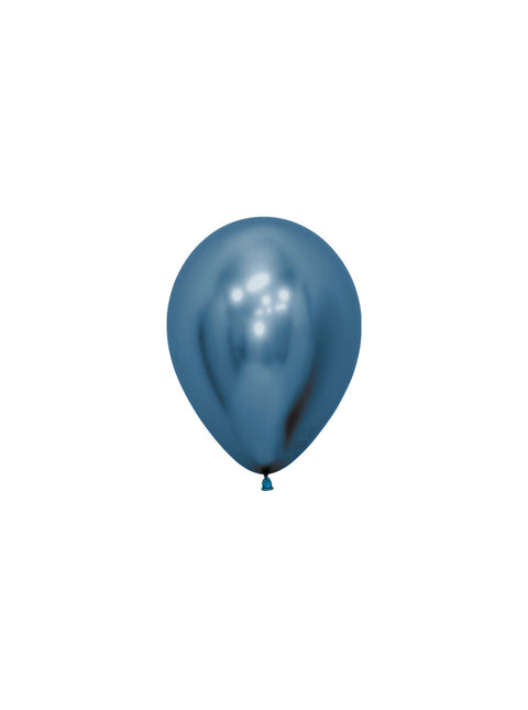 Globos Reflex Azul 12cm 50pcs