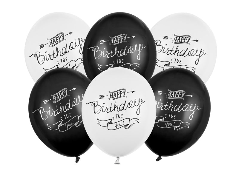 Globos Happy Birthday To You 30cm 6pcs