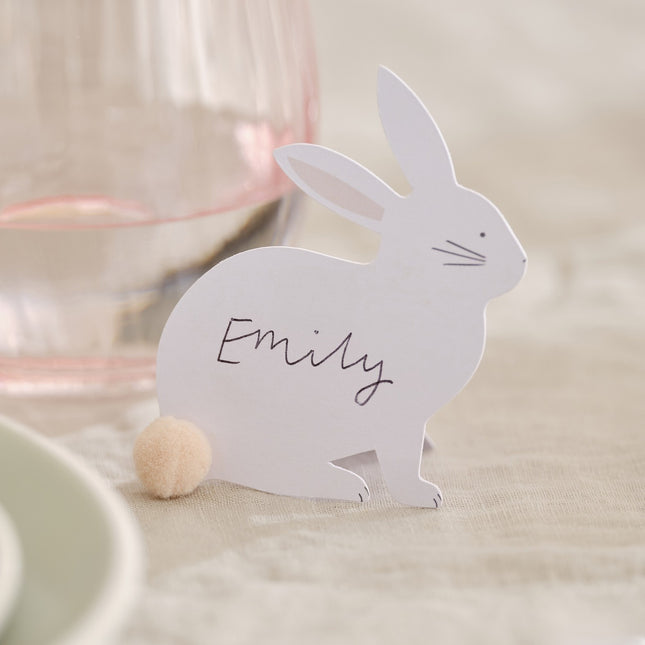 Tarjetas con nombre de Pascua Conejo 7cm 6pcs