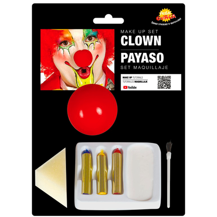 Set de maquillaje de payaso