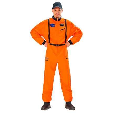 Traje de astronauta naranja para hombre Space