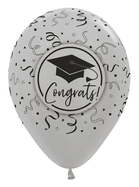 Globos Congrats Graduation Mix 30cm 25pcs