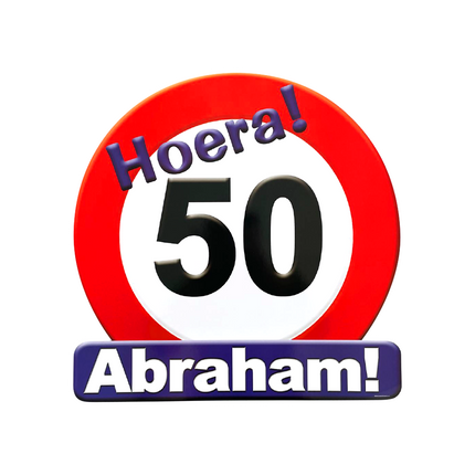 Abraham Señal de Puerta 50 Años Señal de Tráfico 50cm