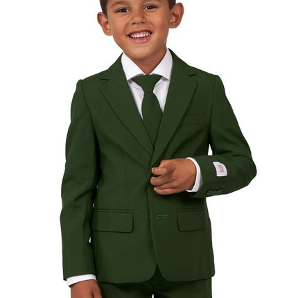 Traje Verde Oscuro Niño OppoSuits