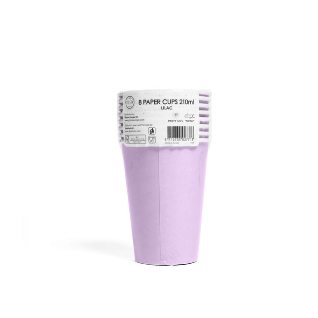 Vasos Lila Papel 350ml 10uds.