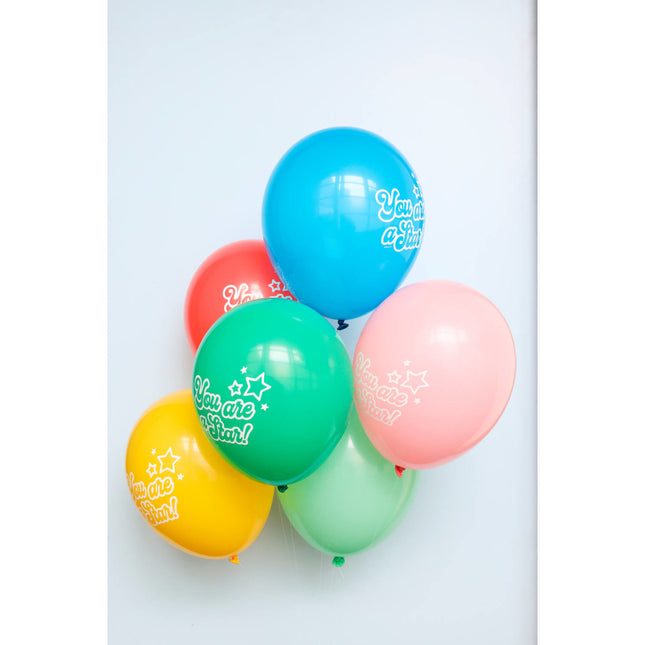 Globos You Are A Stare Coloreados 33cm 6pcs