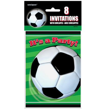 Invitaciones Fútbol Es Una Fiesta 8pcs