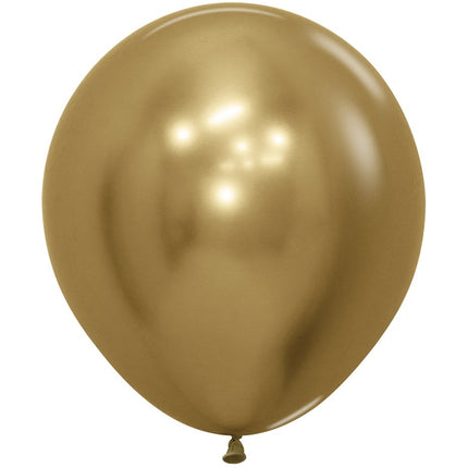 Globos Reflex Oro 45cm 6pcs