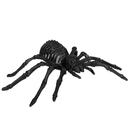 Halloween Led Araña Esqueleto Negro 22cm