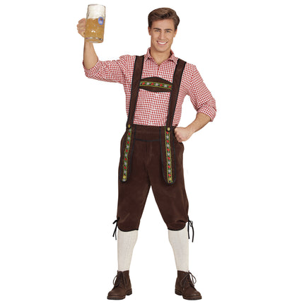 Oktoberfest Lederhosen Marrón Hombre