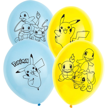 Globos Pokemon 28cm 6pcs