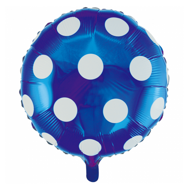 Globo de Helio Dots Azul 45cm vacío