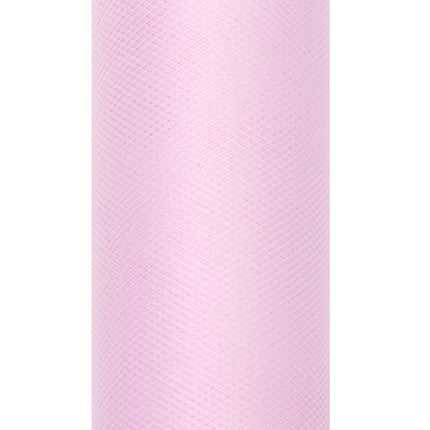 Rollo Tul Rosa Claro Pastel 30cm 9m