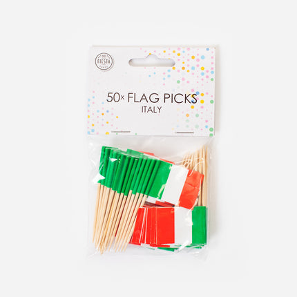 Palillos de cóctel Italia 8cm 50uds.