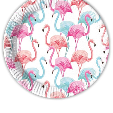 Platos Flamingo 23cm 8pcs