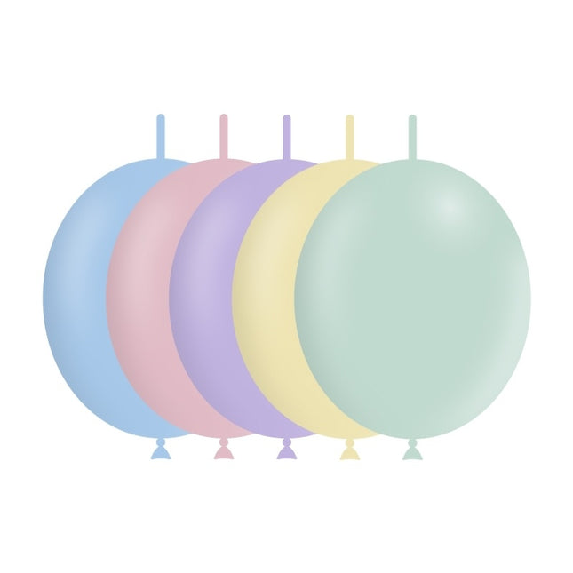 Globos de Botones de Colores Pastel 30cm 50pcs