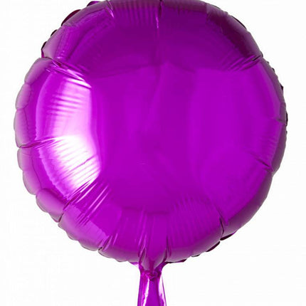 Globo de Helio Redondo Fucsia 46cm vacío