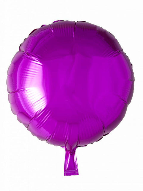 Globo de Helio Redondo Fucsia 46cm vacío