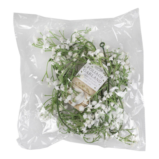 Guirnalda de Flores Blancas Gypsophilla 1,8m