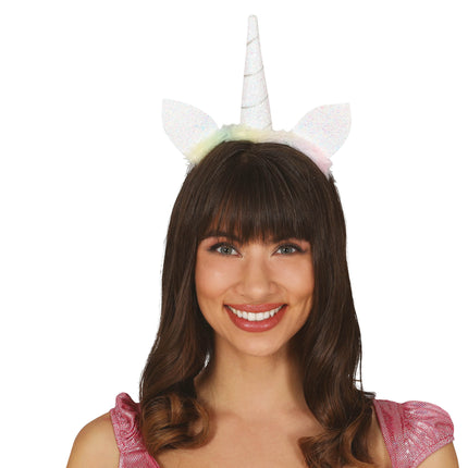 Tiara Unicornio Blanco