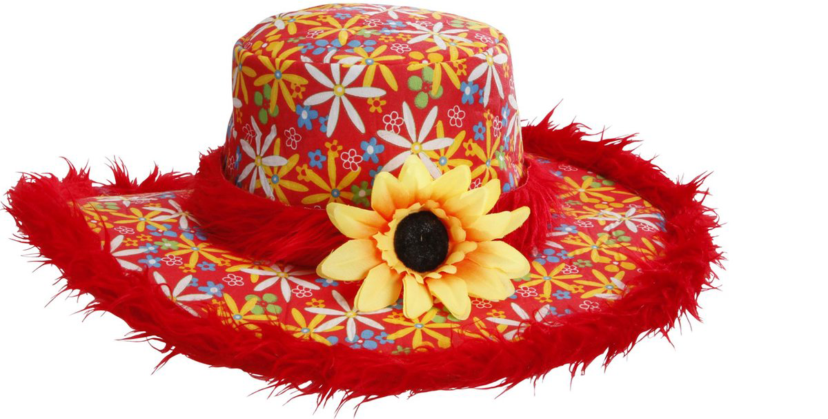 Sombrero Rojo Ibiza Girasol