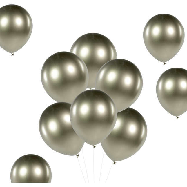 Champán Oro Globos Cromo 33cm 50pcs