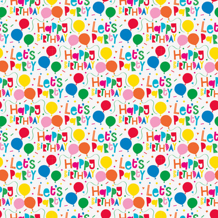 Papel de regalo Globos Feliz Cumpleaños 1,52m