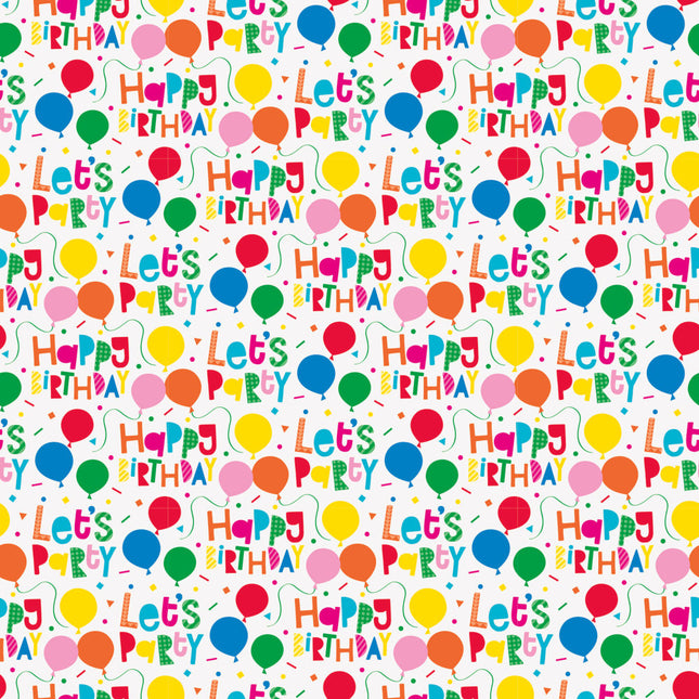 Papel de regalo Globos Feliz Cumpleaños 1,52m