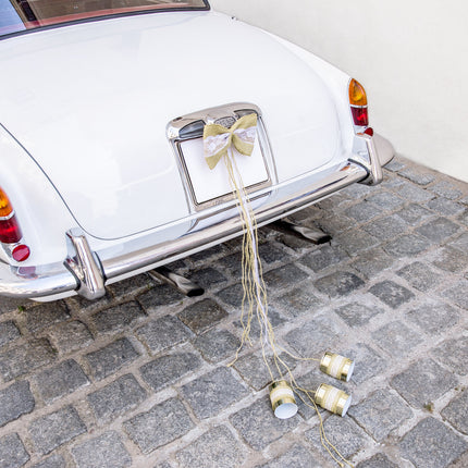 Set Decoración Coche Lazos de Boda