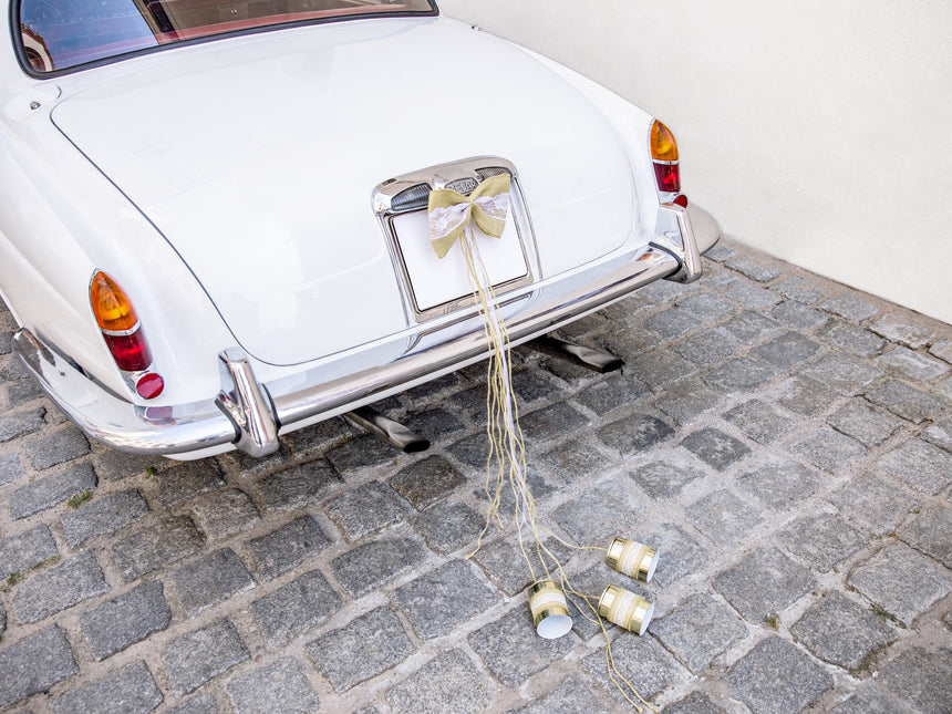 Set Decoración Coche Lazos de Boda