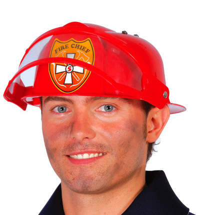 Casco de Bombero Rojo