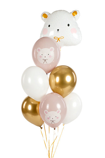 Globos Oso Polar Mix 30cm 6pcs