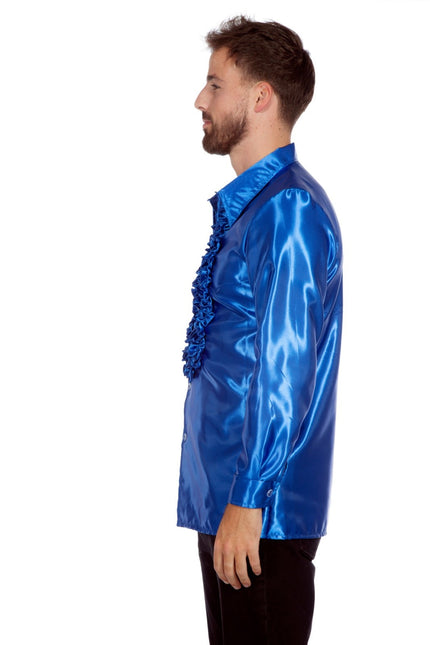 Blusa Disco Volantes Azul