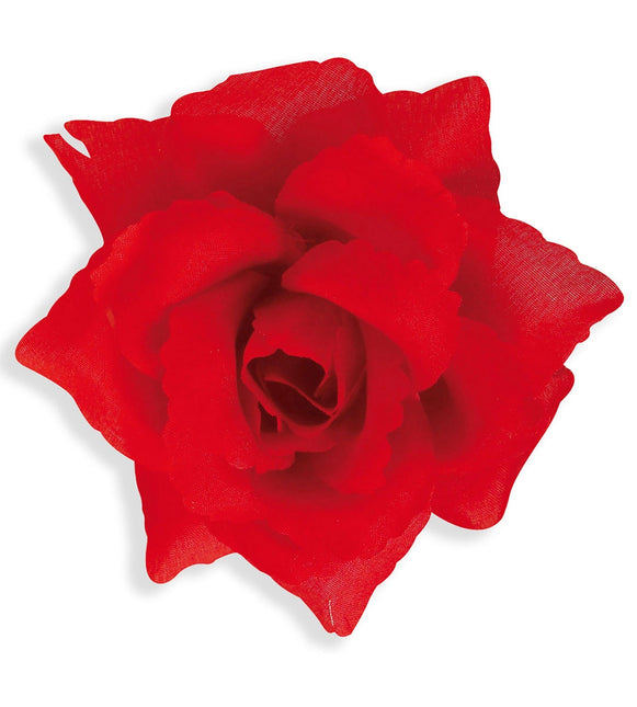 Broche Rojo Rosa 10cm