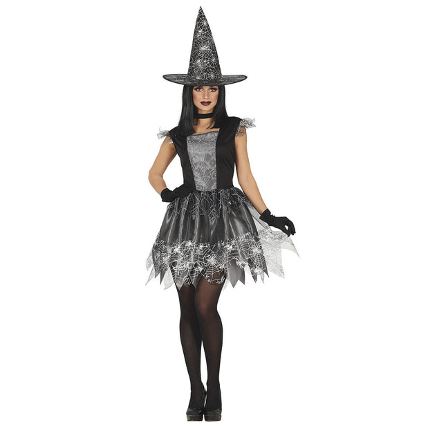 Disfraz de Bruja de Halloween Plata para Mujer