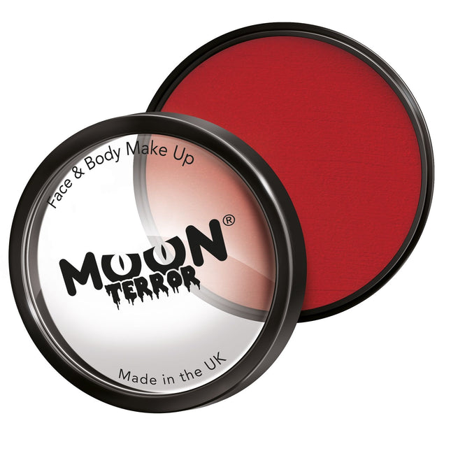 Moon Terror Halloween Pro Face Paint Cake Pots Rojo Sangre 36g