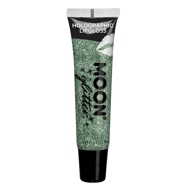 Brillo de labios con purpurina holográfica Moon Glitter Verde 15ml