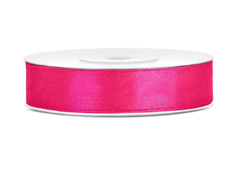 Cinta Raso Fucsia Brillante 12mm 25m