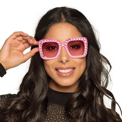 Gafas Fiesta Purpurina Rosa