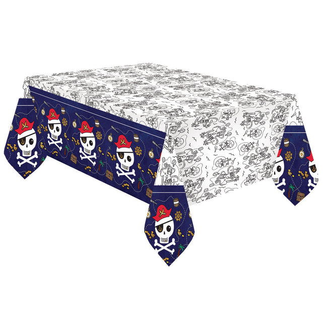 Mantel Piratas Color Plato 1,8m